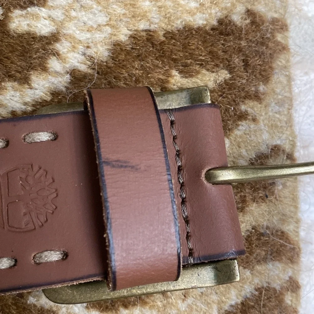 Timberland Men's Genuine Leather Belt 38 classic minimalist western